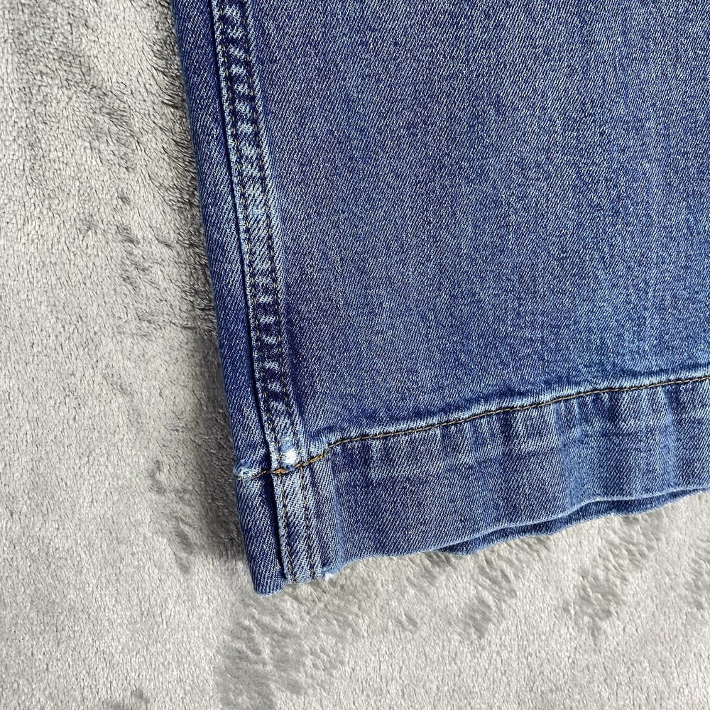 Anthropologie Pilcro The Skipper Cropped Wide Leg Jeans Womens 34 Blue High Rise - Picture 2 of 16